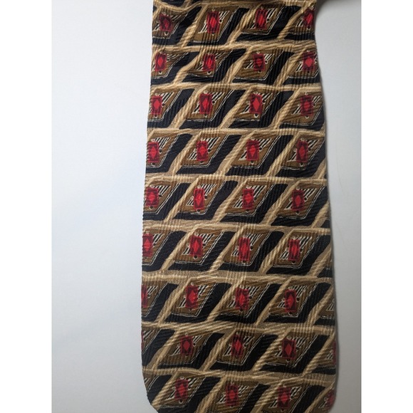 Robert Talbott Studio‎ Men's Necktie Tie 100%Silk 4"X60" Geometric Design Hand - Picture 2 of 7